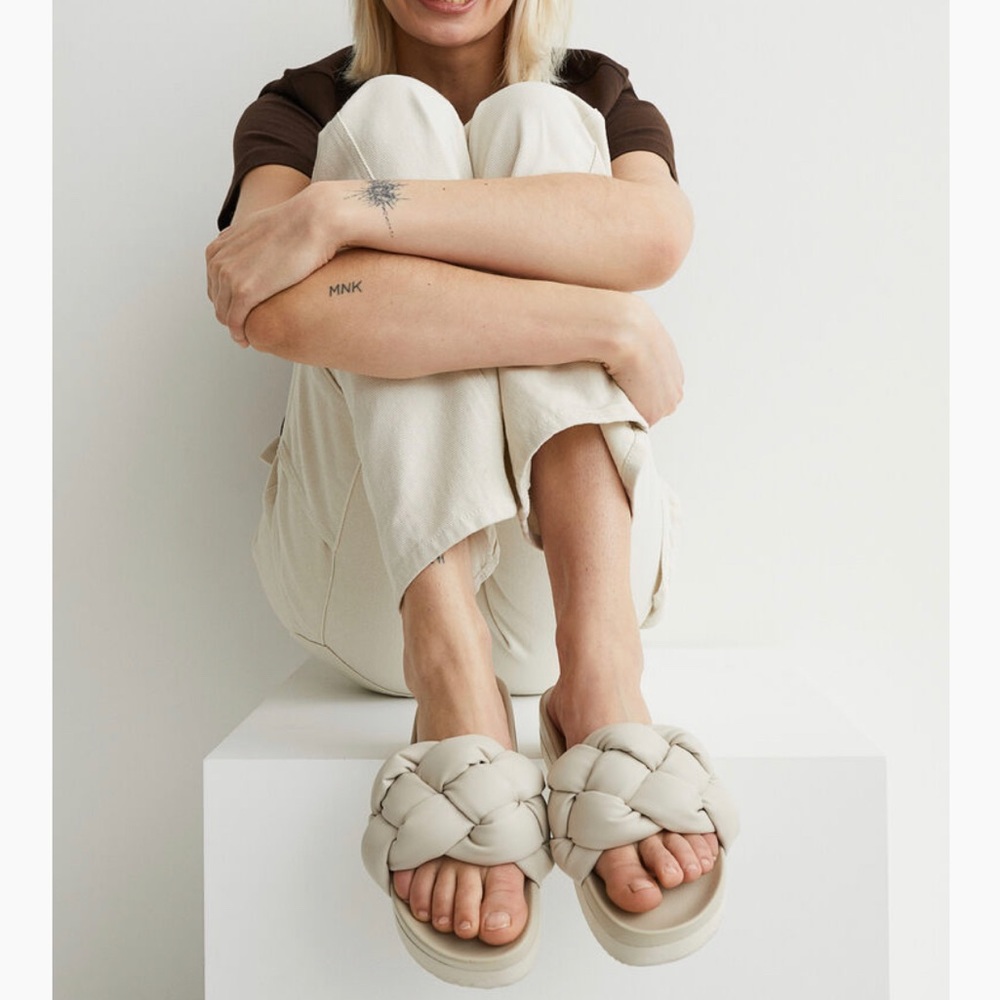 H&M Braided Slides